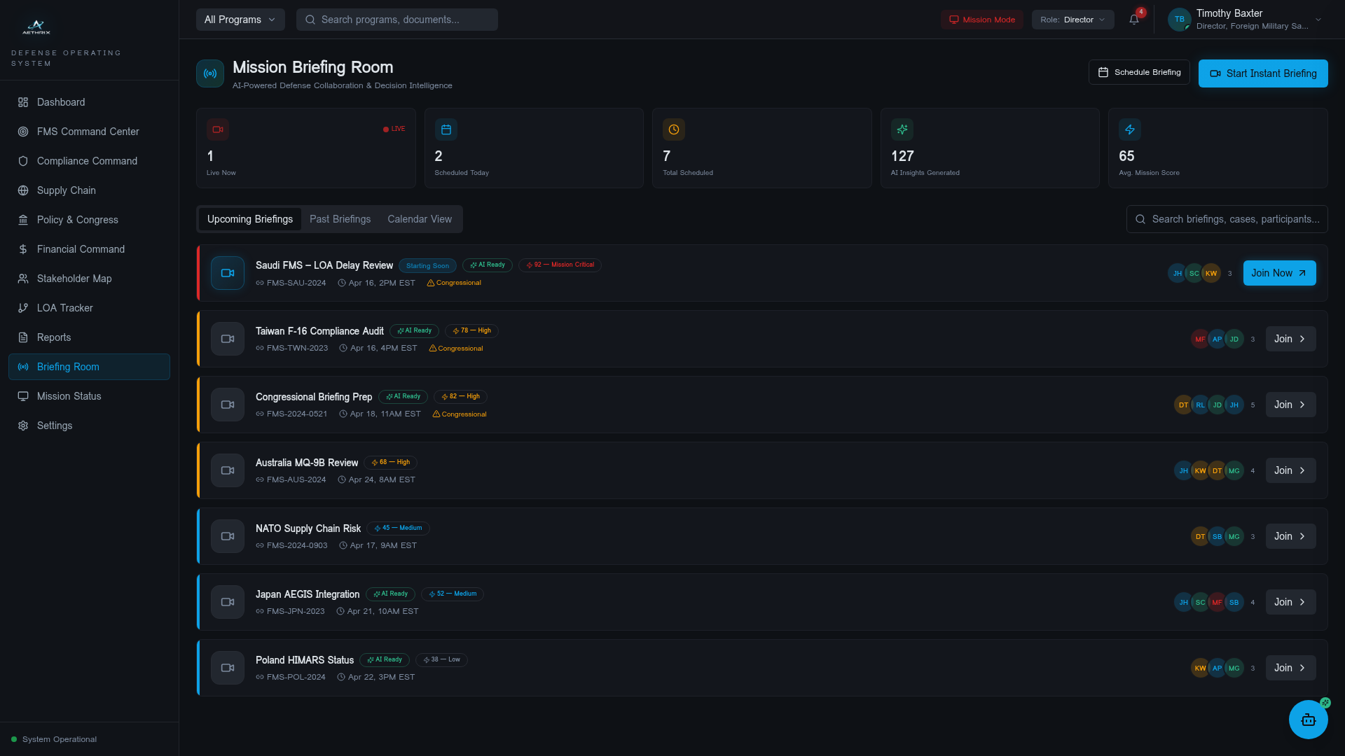 Aethrix Features · AETHRIX Defense OS